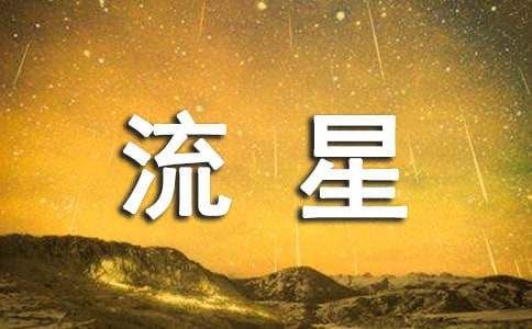 【推荐】流星作文500字四篇